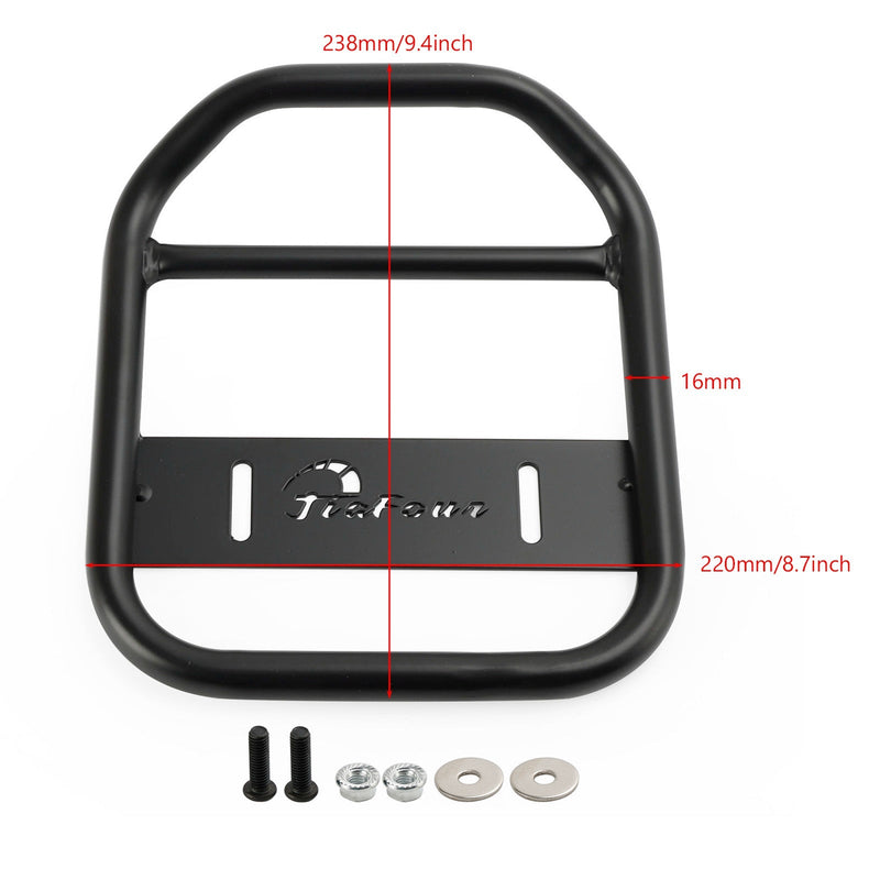 Czarny bagażnik przedni do Honda Cross Cub CC110 CC50 Super Cub 50 110 18-2023