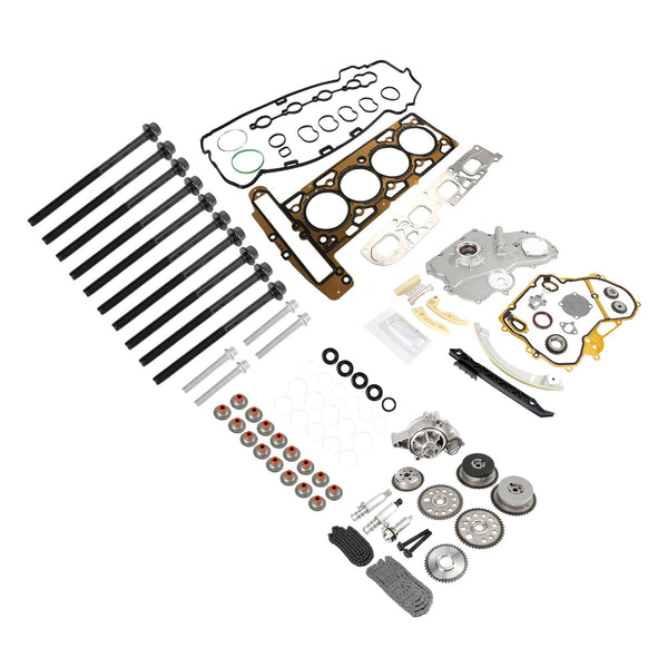 2006-2011 Chevrolet HHR 2.4L Kit de cadena de distribución, bomba de aceite, actuador selenoide, kit de cubierta de transmisión HS26517PT 90537632 24424758 24461834 12608580 24449448