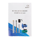 3" 24V 350W MPPT Schraube Solar Bohrpumpe Tauchtiefbrunnenloch Stahl