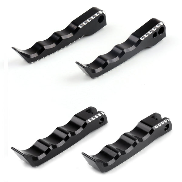 Pegs frente + traseiro apoio para os pés para Suzuki GSXR 1300 Hayabusa 2008-2015 preto genérico