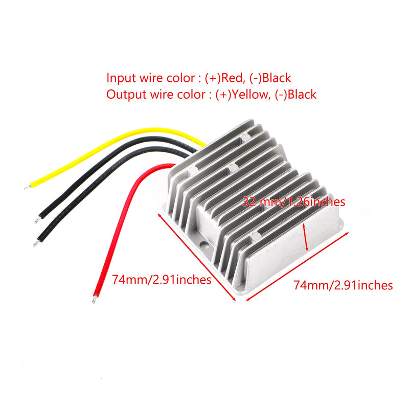 Vedenpitävä DC 12V - 13,8V 15A 207W tehostettu tehosäädin