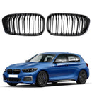 BMW 1-serie F20 F21 2015-2017 Glans sort dobbelt front nyregitter