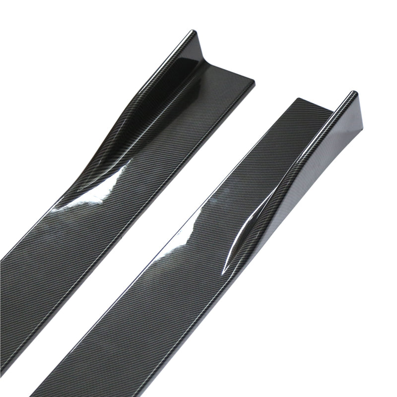 78,7" Universal-Seitenschwellerverlängerungen Rocker Panel Splitters Lip Carbon Fiber Generic