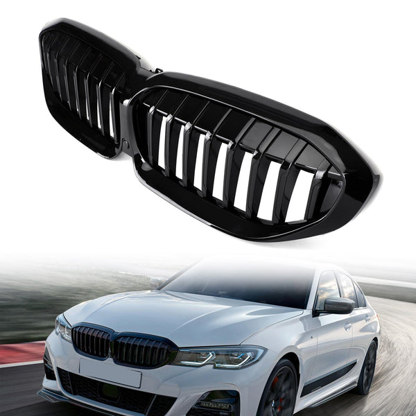 Seria 3 G20 2019-2020 BMW Grill nerkowy Zamienna kratka w kolorze czarnym błyszczącym 51138072085 Generic