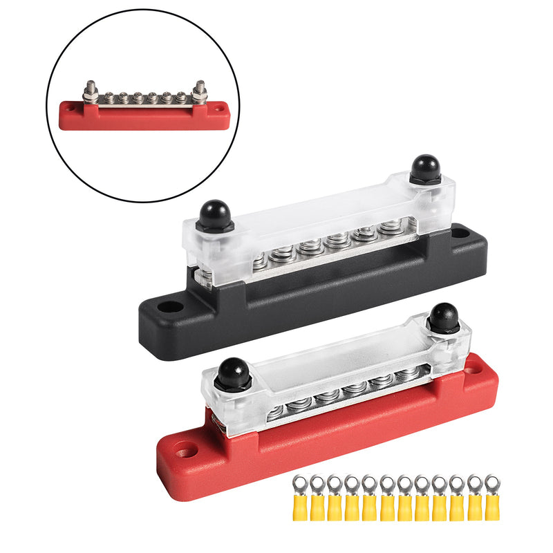 6-Wege-150-A-Verteilerklemmenblock für Auto-Marineboot-Halterabdeckung 48-V-Sammelschiene