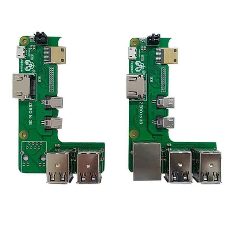 Placa de expansão Zero Pi0 USB HUB RJ45 HAT adequado para Raspberry Pi Zero 2w a 3B