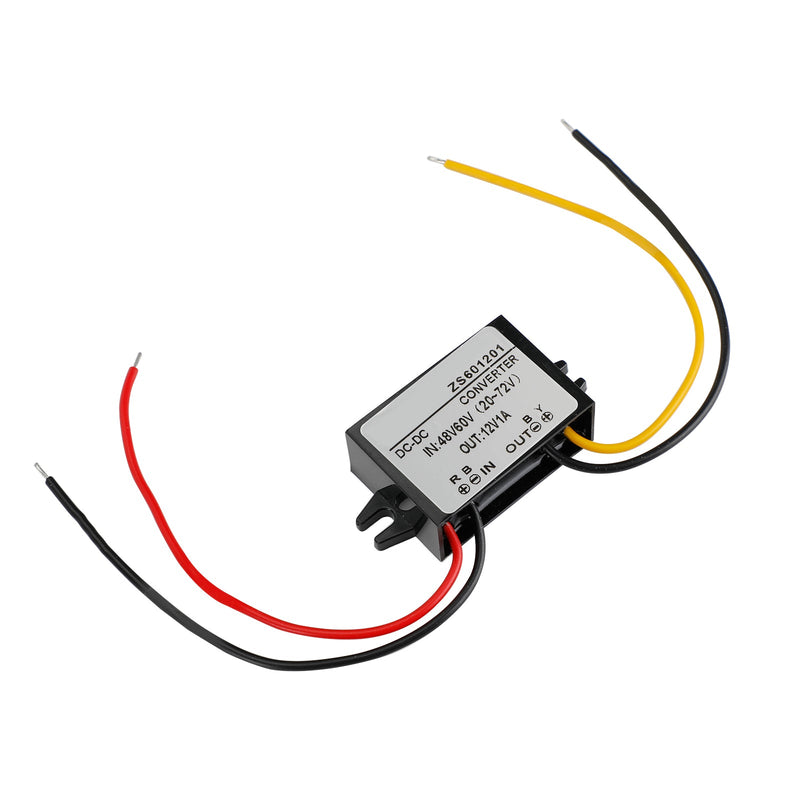 Vattentät DC-DC-omvandlare 60V Step Down till 12V bilströmförsörjningsmodul