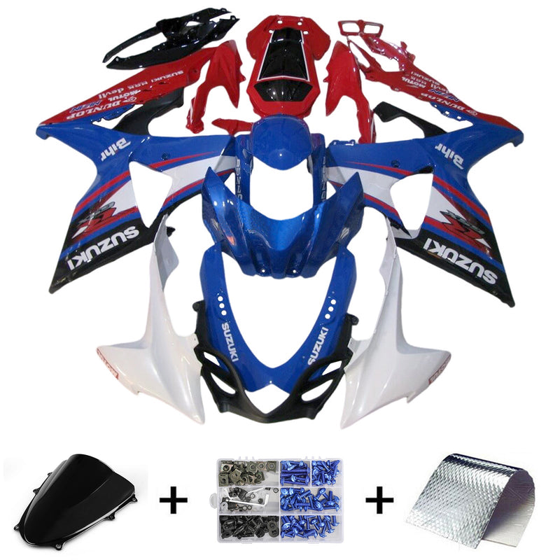 2009-2016 Suzuki GSXR1000 K9 Kit de carenado de inyección Cuerpo Plástico ABS