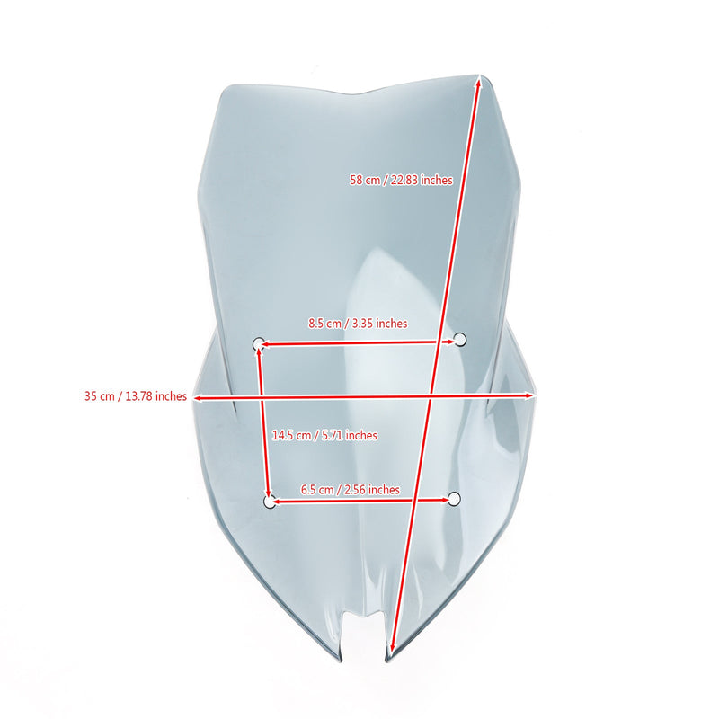 Plastikowa przednia szyba motocyklowa ABS do BMW F900XR 2020-2021 Przezroczysta ogólna