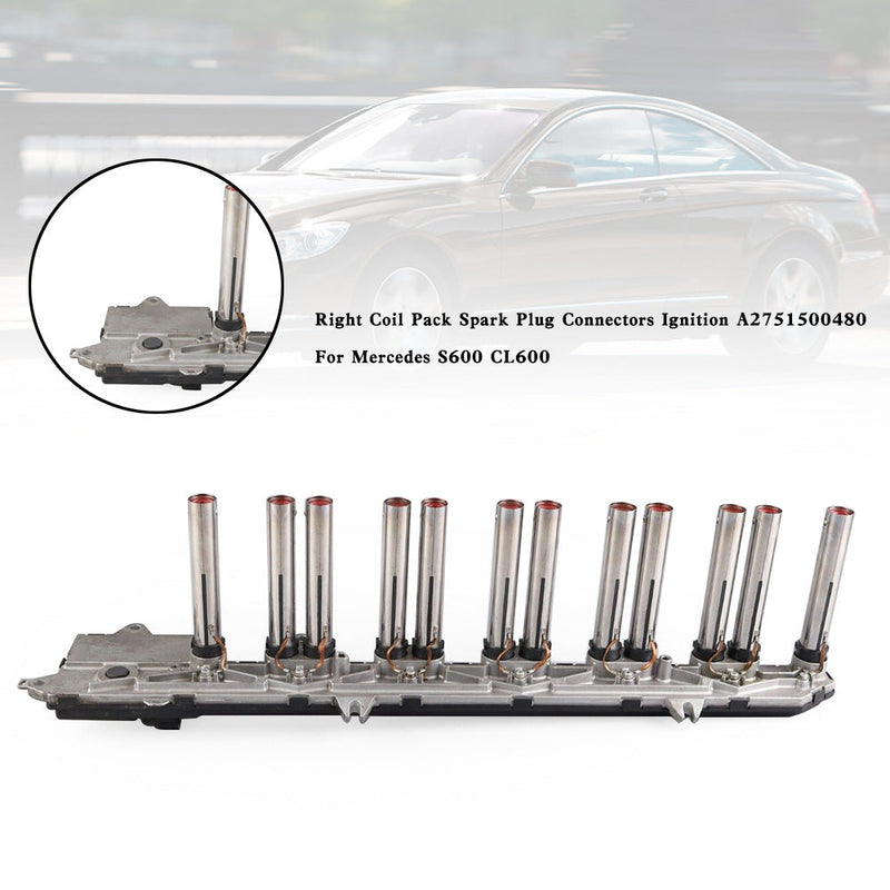 2005–2006 Mercedes-Benz CL65 AMG 215.379 Zündkerzenstecker rechts Zündspule A2751500480