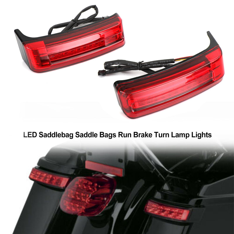 LED-Satteltaschen-Satteltaschen Run Brake Turn Lamp Lights For Touring 2014-2021 Generic