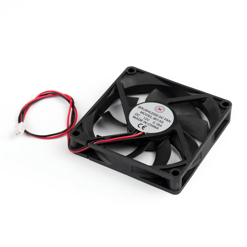 10 STÜCKE DC Brushless Cooling PC Computerlüfter 12 V 8015s 80 x 80 x 15 mm 0,16 A 2-poliger Draht