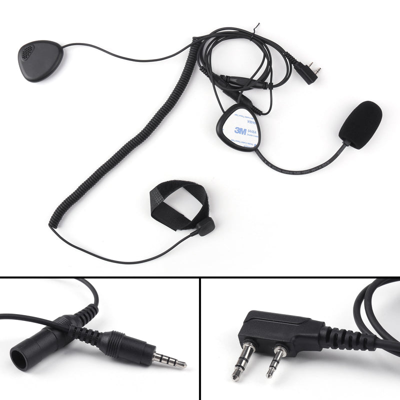 Finger PTT Motorrad Helm Headset Mic für Radio Kenwood Retevis Tyt Baofeng