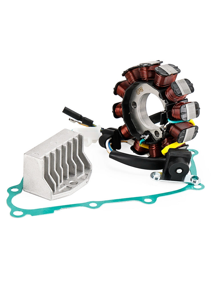 Estator magnético + rectificador de voltaje + junta para Honda CBF125M 09-10 31120-KWF-941