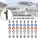 Volvo S80 XC90 4.4L 8PCS Einspritzdüsen Reparatur Dichtungssatz Filterkappe FJ1073 85212247 1550589 86536080 024078918 55559397 1581552