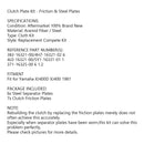 Kytkinsarja teräs ja kitkalevyt sopivat Yamaha 4H7-16321-02 XJ400D XJ400 1981 Generic