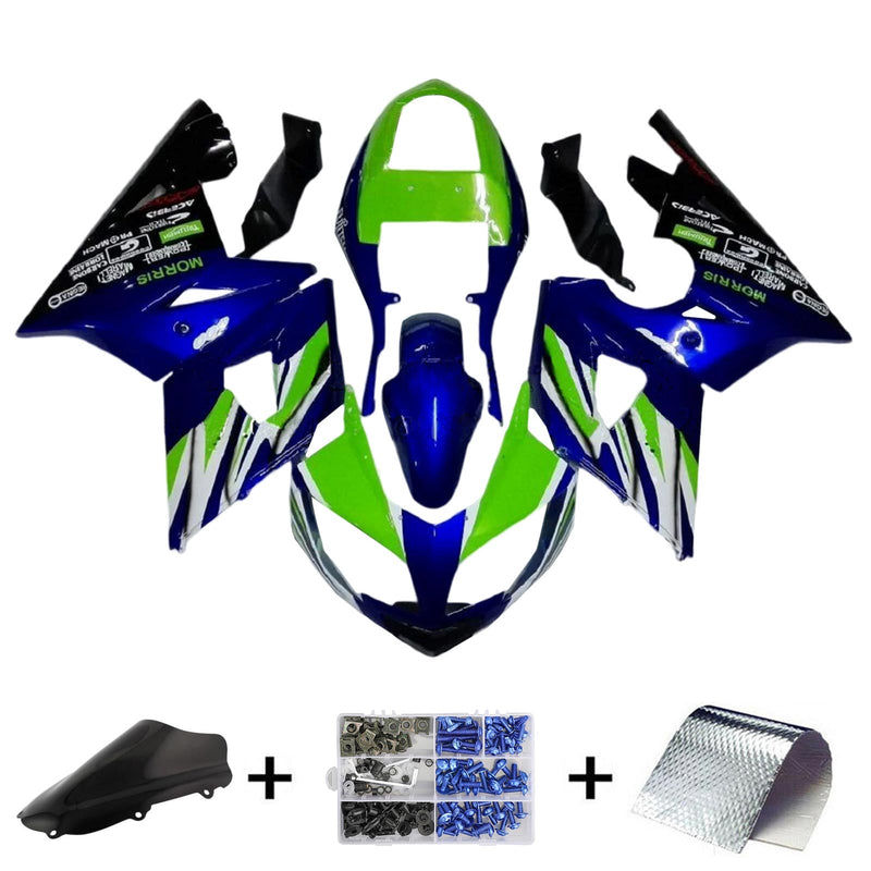 Amotopart Triumph Daytona 600 650 2002-2005 Kåpa Set Body Plast ABS