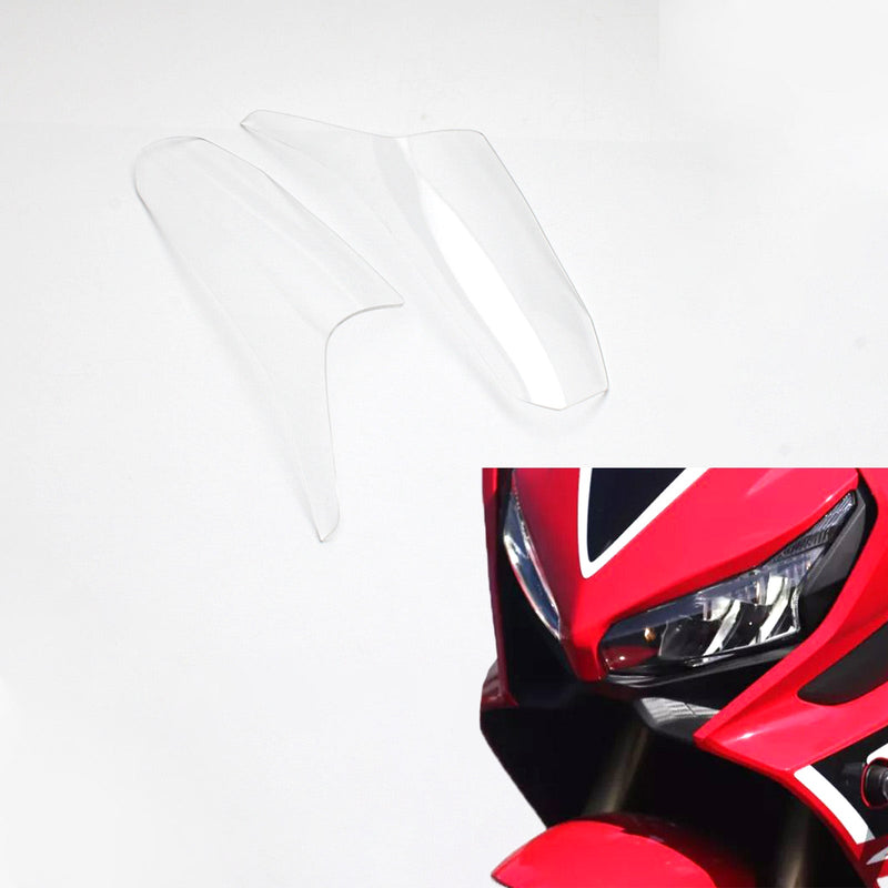 Protector de lente de faro delantero compatible con Honda Cbr650R 2019-2021 Smoke Generic