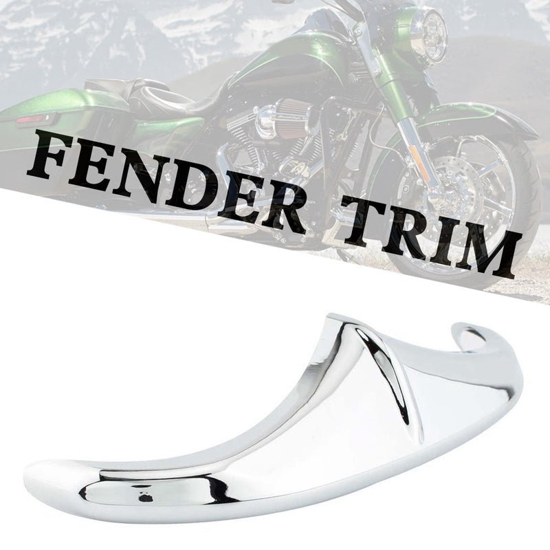 Touring FLHX FLTR Bakre frontskjerm Leading Edge Tip Trim Chrome