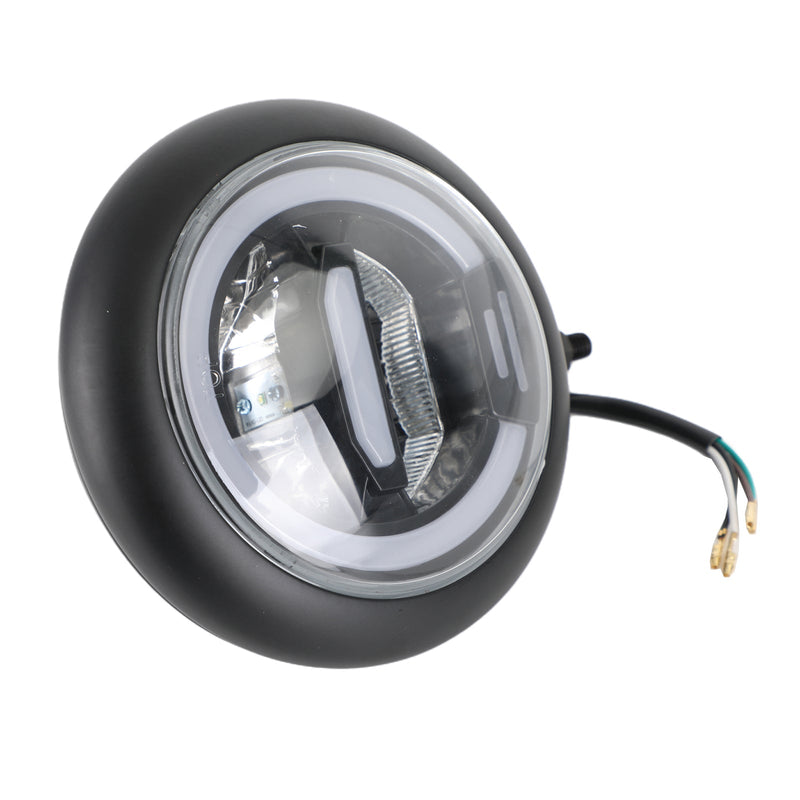 7 tommers motorsykkel LED frontlys rund projektor for Cafe Racer Chopper CRUISER