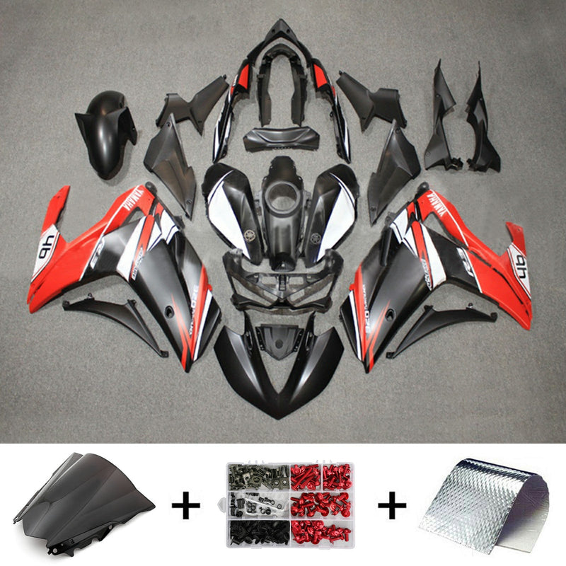 Amotopart Fairing Kit for Yamaha YZF-R3 2014-2018, R25 2015-2017 Karosseri ABS