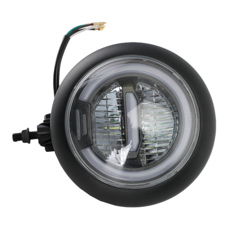 7 tommers motorsykkel LED frontlys rund projektor for Cafe Racer Chopper CRUISER