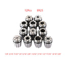 12 stk ER25 fjederspændespænde 1/8"-5/8" til CNC fræsedrejebænk værktøjsholder