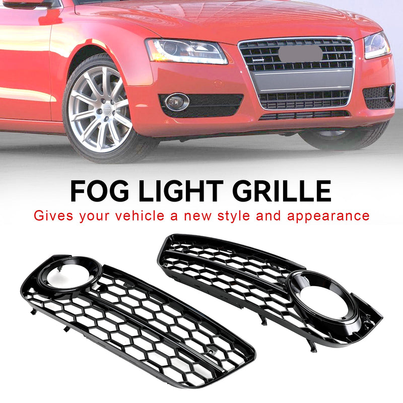 Audi A5 2007-2011 Par Honeycomb Front Fog Lamp Cover Grille GrillAuto &amp; Motorrad Auto &amp; Motorrad Auto-Peças-Auto-Reparação, Autopeças!