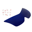 Capa protetora da lente do farol dianteiro se encaixa Kawasaki Ninja Z1000 03-06 Azul Genérico