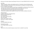 Ochrana motoru proti nárazu motocyklu Ochrana nárazníku vhodná pro Honda CB650R CB 650 R 2019 2020 2021 Generic