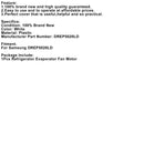 Jääkaapin höyrystimen tuulettimen moottorin vaihto Samsung Refrige DREP5020LD:lle