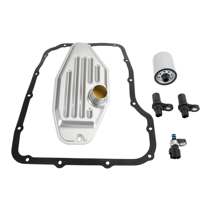 2002-2007 Jeep Liberty 45RFE 545RFE 68RFE Juego de sensores de transmisión con kit de filtro 4WD Junta de cacerola