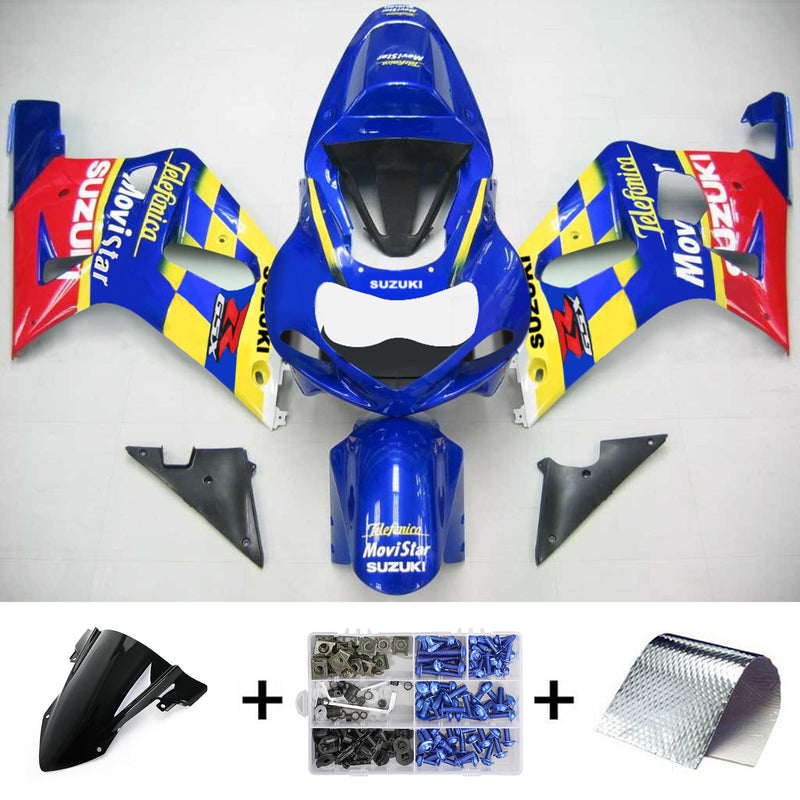 SUZUKI GSXR750 2001-2003 KIT CARENAGEM CORPO PLÁSTICO ABS