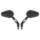 NEW NYLON M10 10MM REARVIEW SIDE MIRRORS PAIR FOR MOTORCYCLE MOTORBIKE CUSTOM