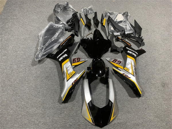 Conjunto de carenagens Amotopart Yamaha YZF R1 2020-2024 Corpo Plástico ABS