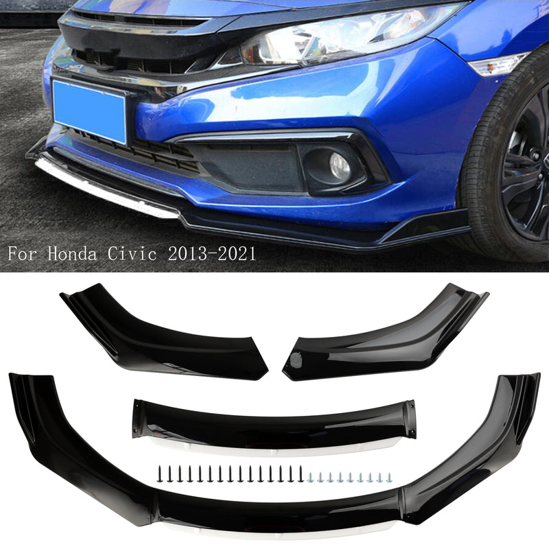 Universal Auto Frontstoßstange Lip Body Kit Splitter Diffusor Schutz Schwarz Weiß