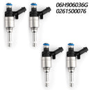 06H906036G 4pcs Fuel Injectors For Audi A4 A3 A5 TT VW T5 Eos CC 2.0L Turbo 0261500076 Generic