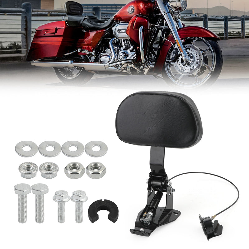 Førerryggstøtte for 2009-2020 Touring Road Street Electra Glide FLHR FLTR Generisk