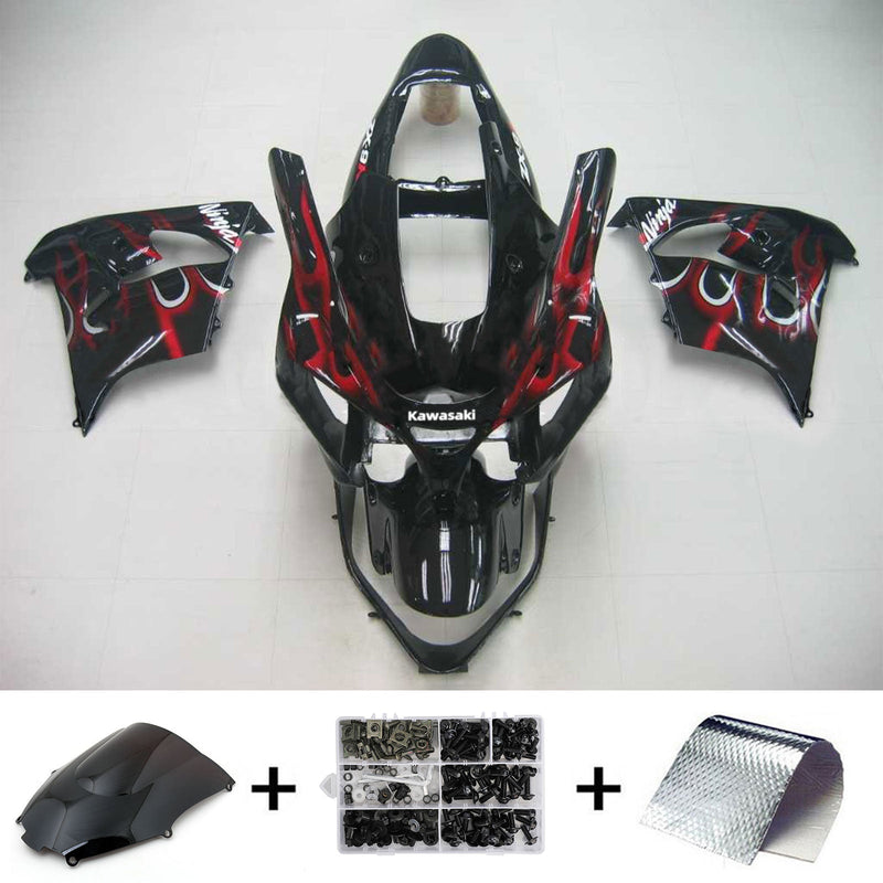 Conjunto de carenagem corporal para Kawasaki ZX9R 2002-2003 genérico