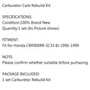 Motorcykel karburator reparationskonverteringssæt til Honda CBR900RR SC33 1996-1999 Generisk