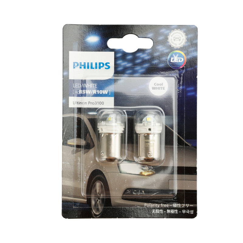 Para Philips 11090CU31B2 Ultinon Pro3100 LED BLANCO R5W/R10W 6000K BA15s