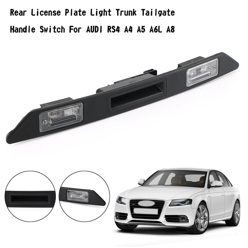 Audi A3 A4 A6 Q7 bakre registreringsskylt ljus baklucka baklucka handtag omkopplare Generic