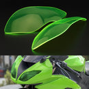 Capa protetora da lente do farol dianteiro se encaixa Kawasaki Zx-636R Zx-6R 09-18 Smoke Generic