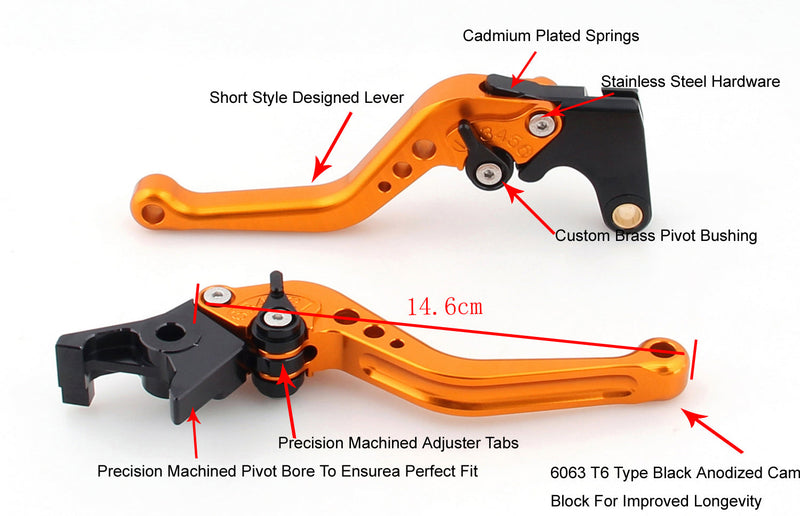 Kort bremseclutchspak for Yamaha YZF R25 2014-2015/YZF R3 2015 Generisk