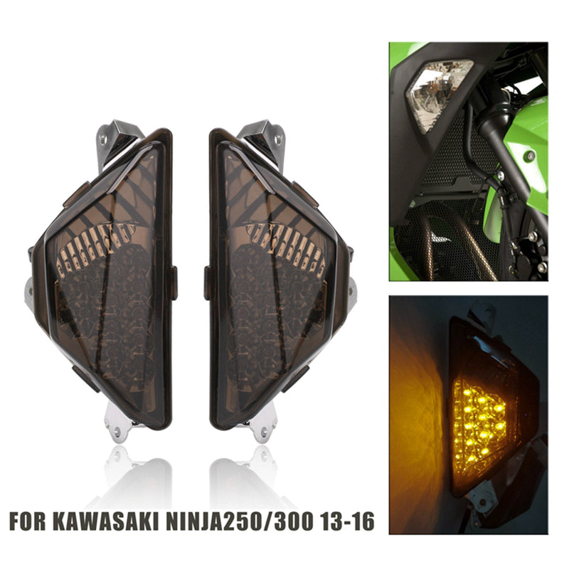 Motorrad LED Frontblinker Licht Lampe für KAWASAKI NINJA 250 300 2013-2016 Generic