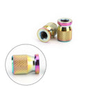 2 stk CNC-brent titan motorsykkel dekk ventilhette deksel hjul dekorasjon generisk