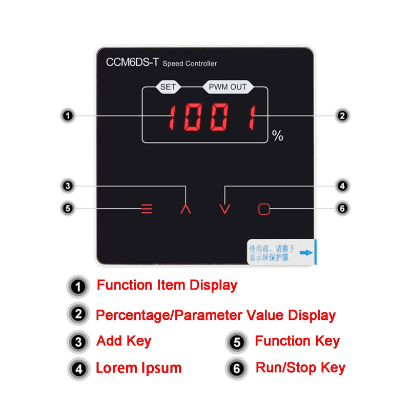 12V 24V 48V 30A PWM Motordrehzahlregler Dimmer Sanftanlauf / Stopp DC 12-80V