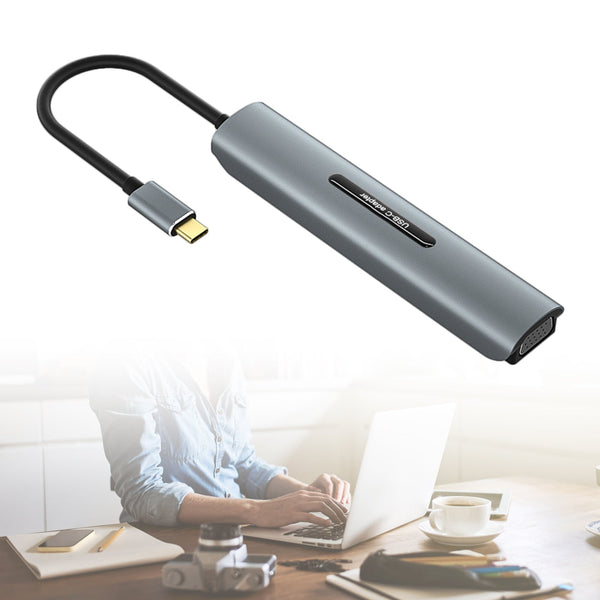 Estación de acoplamiento USB-C 9 en 1 4K HD VGA PD100W para portátiles MacBook tipo C