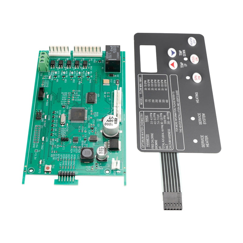 Kit de placa de controle 42002-0007S com almofada de interruptor 472610Z para Pentair MasterTemp NA/LP
