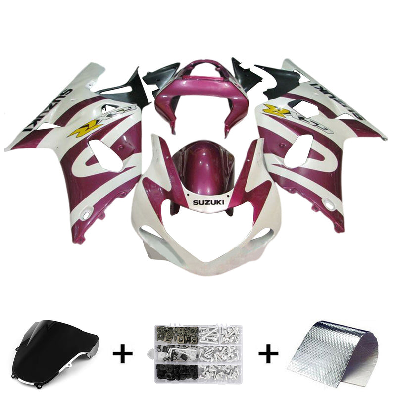 Amotopart Suzuki GSXR1000 2000-2002 K1 K2 kåpa Set Body Plast ABS